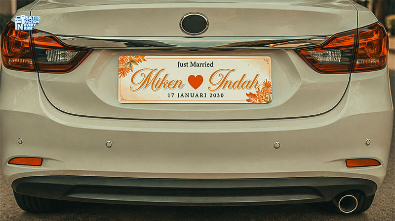 dekorasi mobil wedding