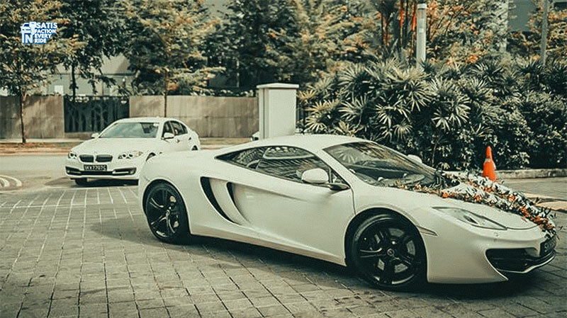 dekorasi mobil wedding