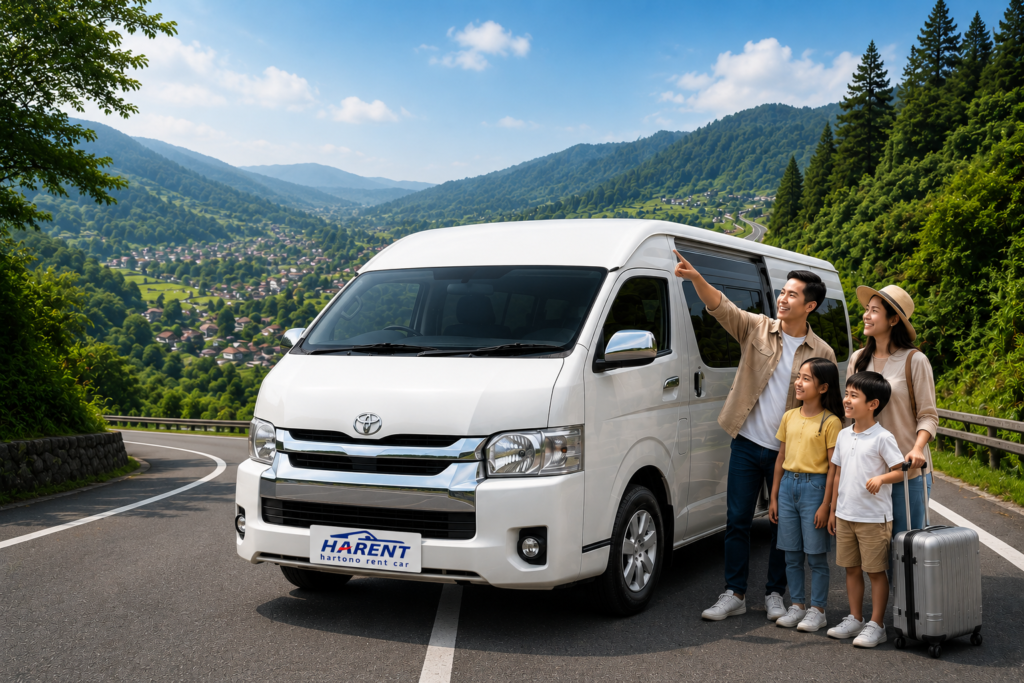 Sewa Hiace untuk wisata keluarga ke Puncak Bogor dari Jakarta