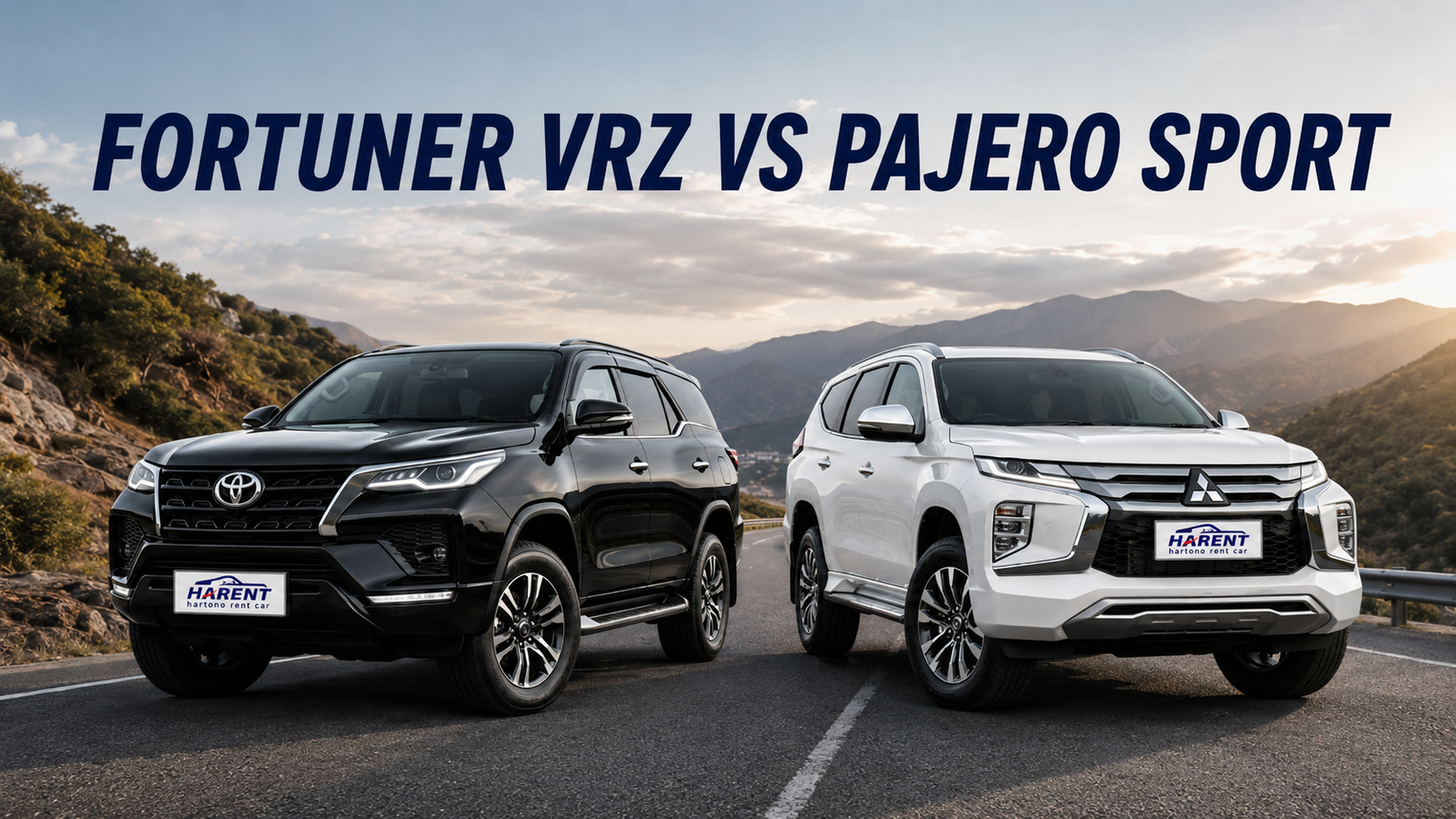 Fortuner VRZ vs Pajero Sport di jalan pegunungan untuk perbandingan SUV perjalanan luar kota