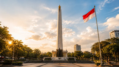 Tugu Pahlawan sebagai destinasi sejarah surabaya untuk libur kemerdekaan
