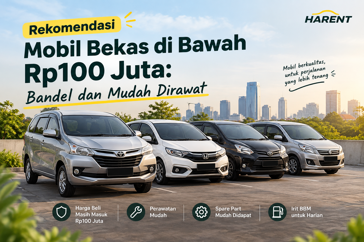Rekomendasi mobil bekas di bawah Rp100 juta yang bandel dan mudah dirawat