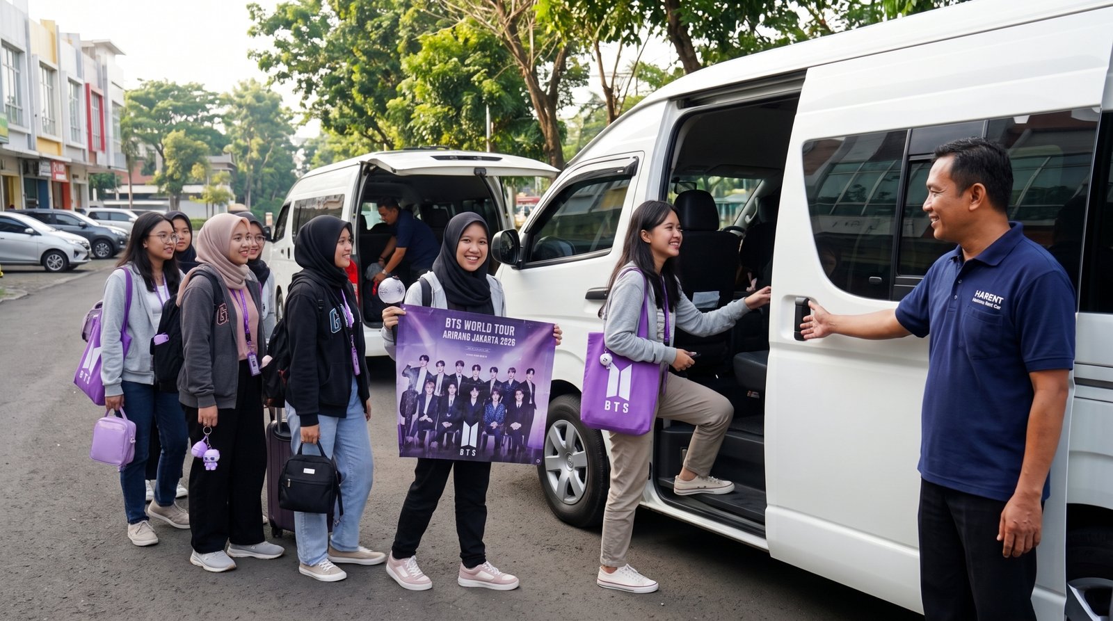 ARMY Luar Kota Merapat! Panduan Road Trip Anti-Capek Nonton Konser BTS GBK 2026 1 Rombongan Army Sewa Mobil Harent ke konser bts gbk 2026